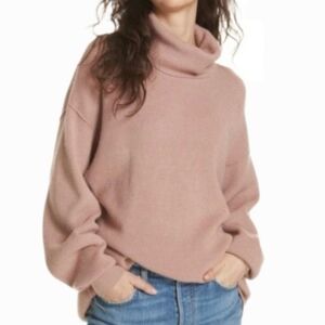 Free People Dusty Rose Chunky Sweater